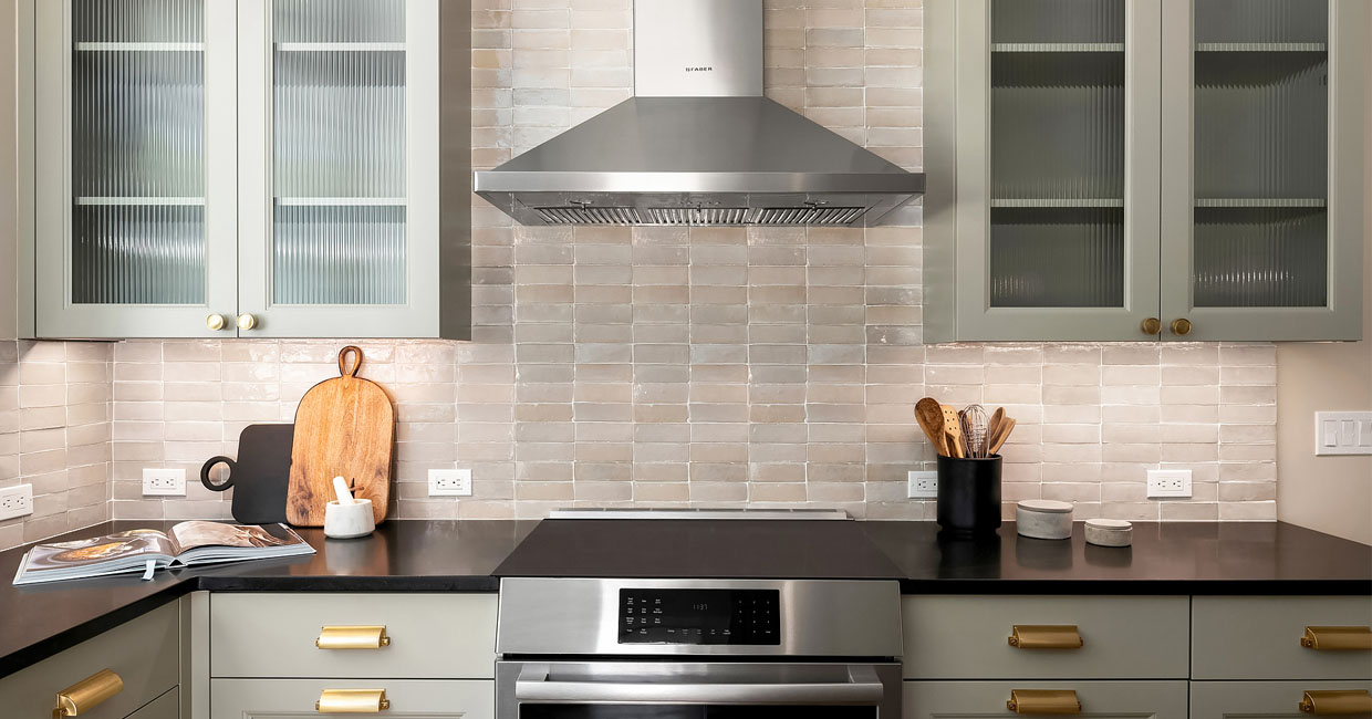 View of Solid Slab or Tile Backsplash: Which Design Will Look Best in Your Kitchen?